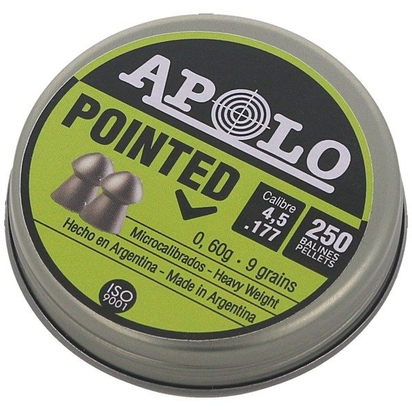 Apolo Premium Pointed Airgun Pellets .177 / 4.50 mm 250pcs