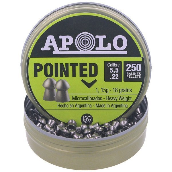 Apolo Premium Pointed Airgun Pellets .22 / 5.50 mm 250 pcs