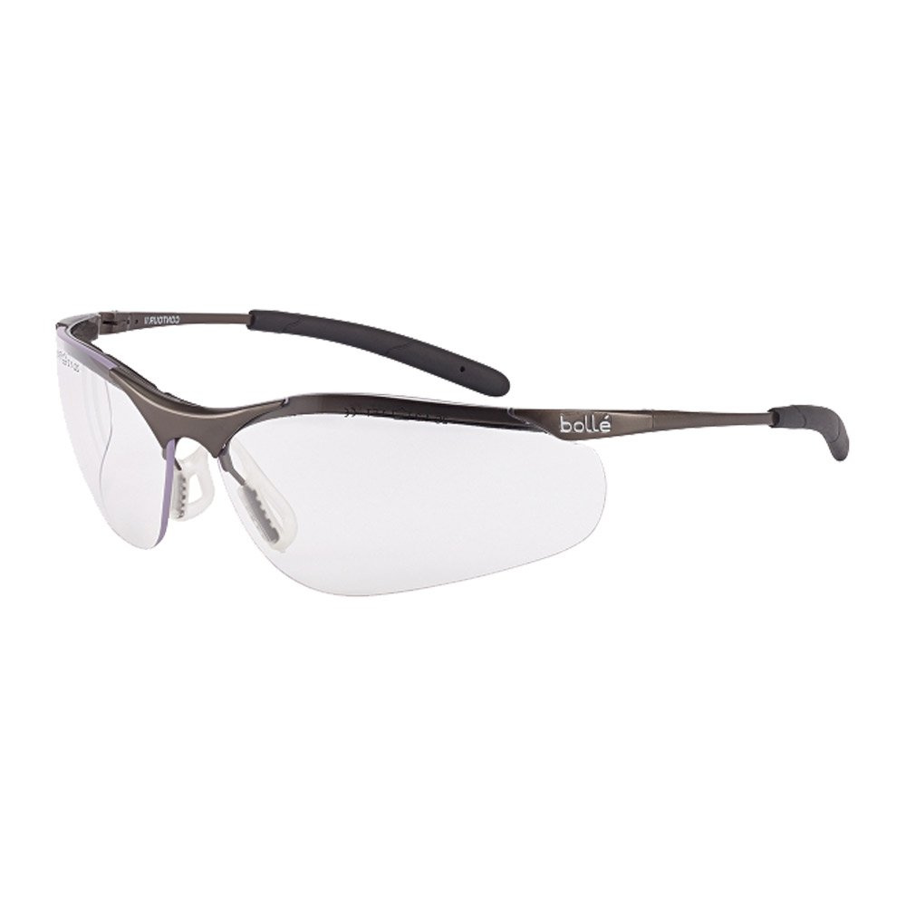 Bolle Safety Safety Glasses CONTOUR Metal Clear CONTMPSI best