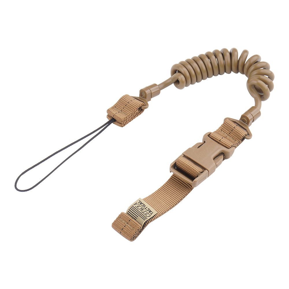 Cetacea Tactical Basic Belt Loop Pistol Lanyard Coyote Brown