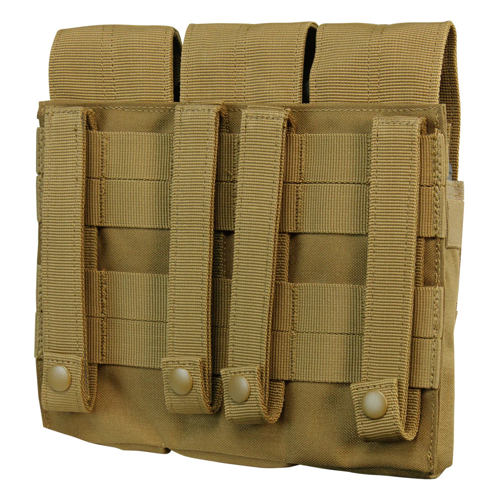 Condor MOLLE Kangaroo pouch for AK magazines Triple Coyote Brown