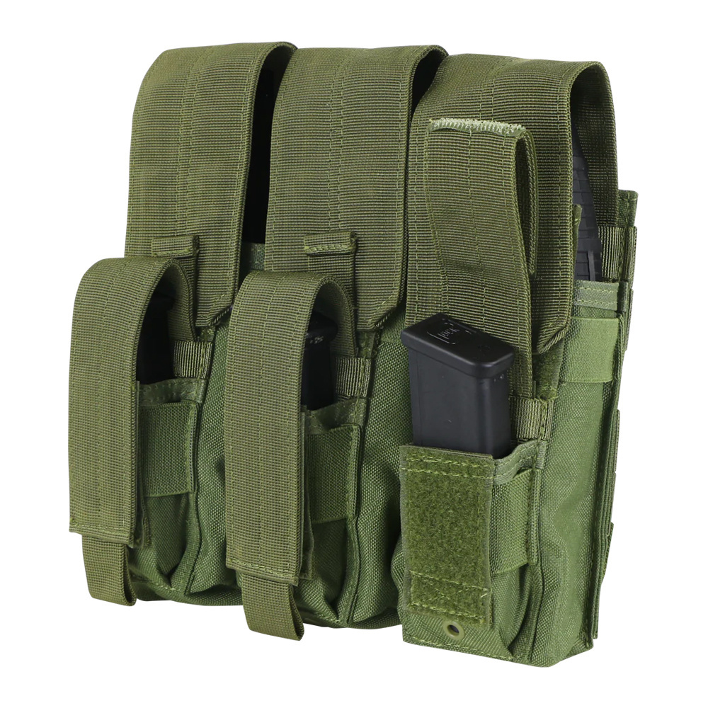 Condor MOLLE Kangaroo pouch for AK magazines Triple Coyote Brown