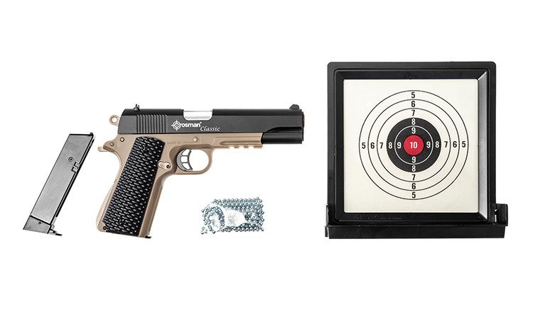 Crosman S1911kt Classic 1911 Picatinny 250 BBS Spring Power Airsoft Pistol Kit for sale online 