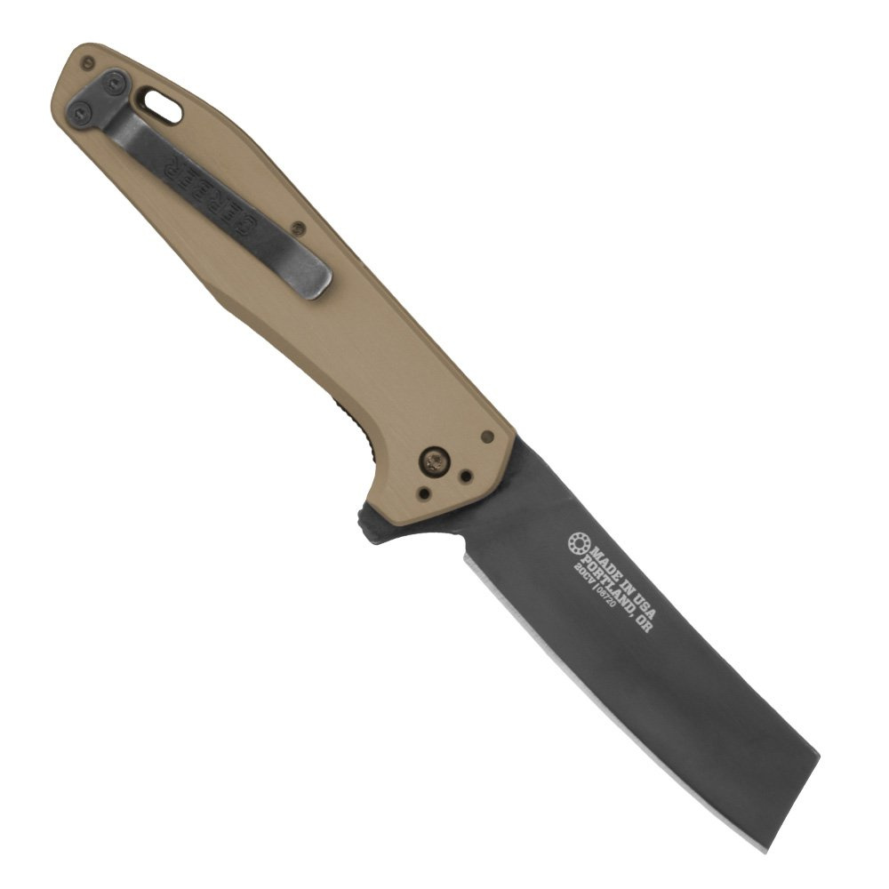 Gerber Fastball Cleaver Folding Knife 20CV Coyote Brown 30