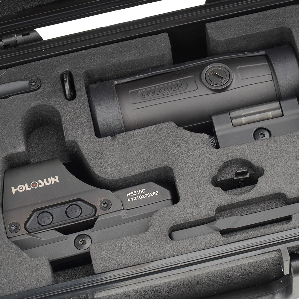 Holosun Set of HS510C Open Reflex Sight with HM3X Magnifier QD