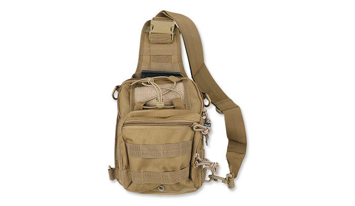 MFH Skout MOLLE Shoulder Bag Outdoor Pocket DSLR Photo Camera Pack Coyote Tan 