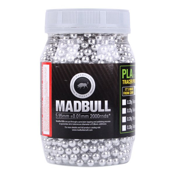 MadBull Airsoft BB Pellets 0.30g 2000 rds Aluminum Target