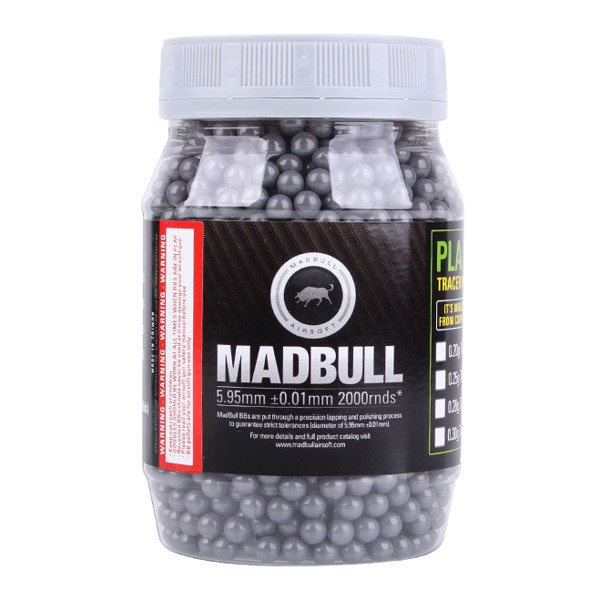 MadBull Airsoft BB Pellets 0.42g 2000 rds Ultimate Grey