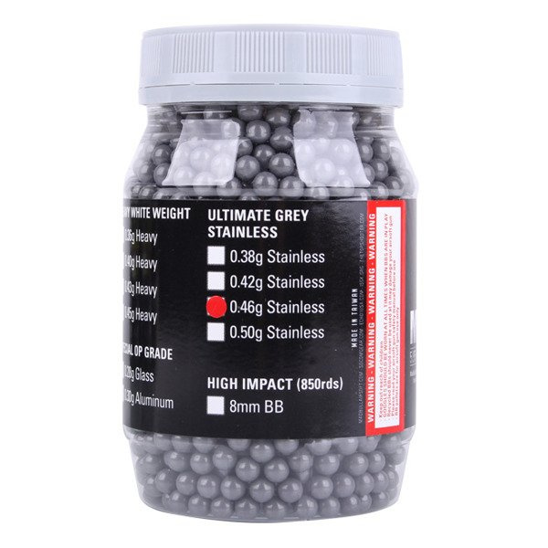 MadBull Airsoft BB Pellets 0.46g 2000 rds Ultimate Grey