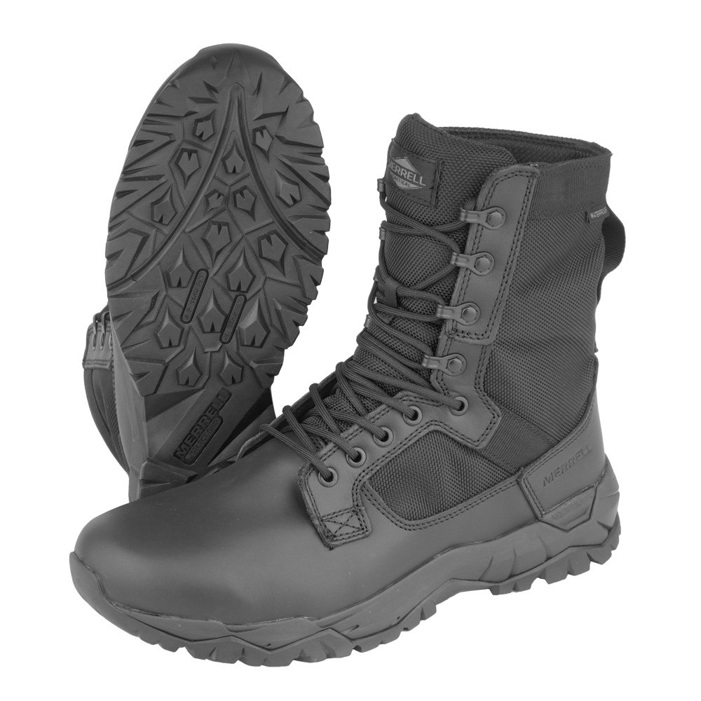 Merrell - MQC Patrol Waterproof Tactical Shoes - Black - J099351 best ...