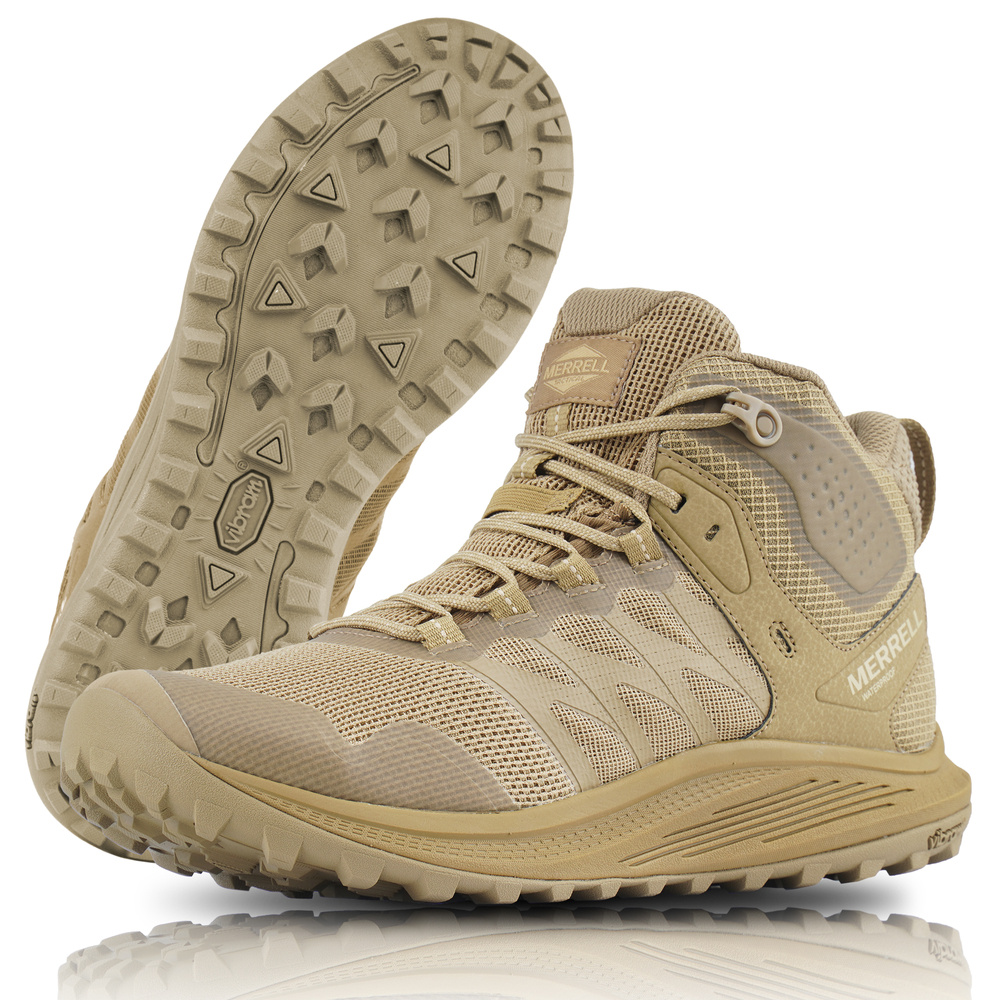 Merrell - Nova 3 Tactical Mid Trekking Boots - Waterproof - Coyote -  J005051 best price | check availability, buy online with | fast shipping