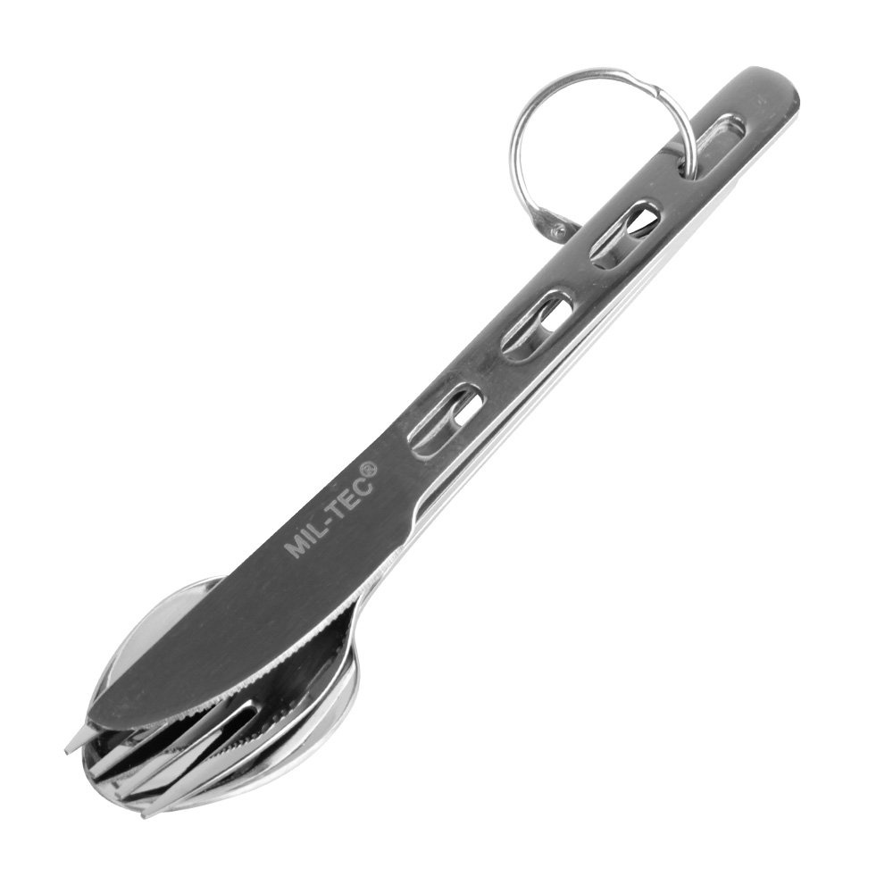 MilTec Foldable 3pcs steel eating utensil 14623000 best price check availability, buy