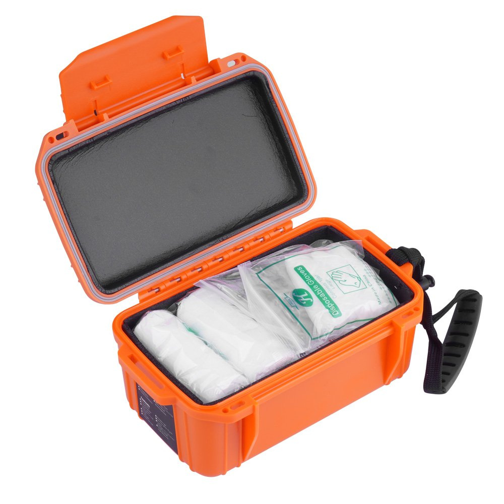 MilTec Waterproof Camping First Aid Kit Orange 16025714 best price check availability