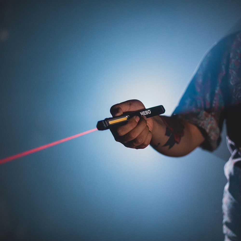 NEBO Larry Trio Worklight & Laser Rechargeable Flashlight NB6868