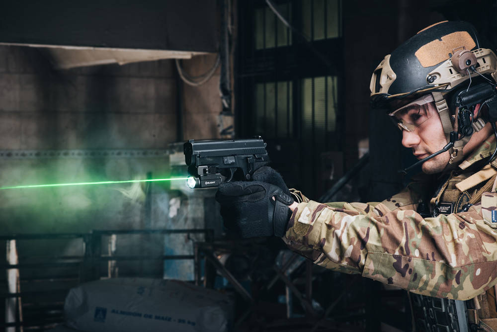 Baldr S Tactical Light with Green Laser for Target Identification