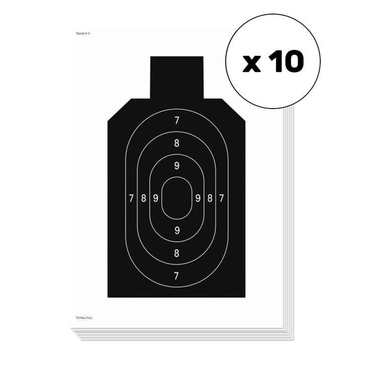 Paper Target Shooting Shield No. 3 500 x 700 mm 10pcs. T07044 best price check