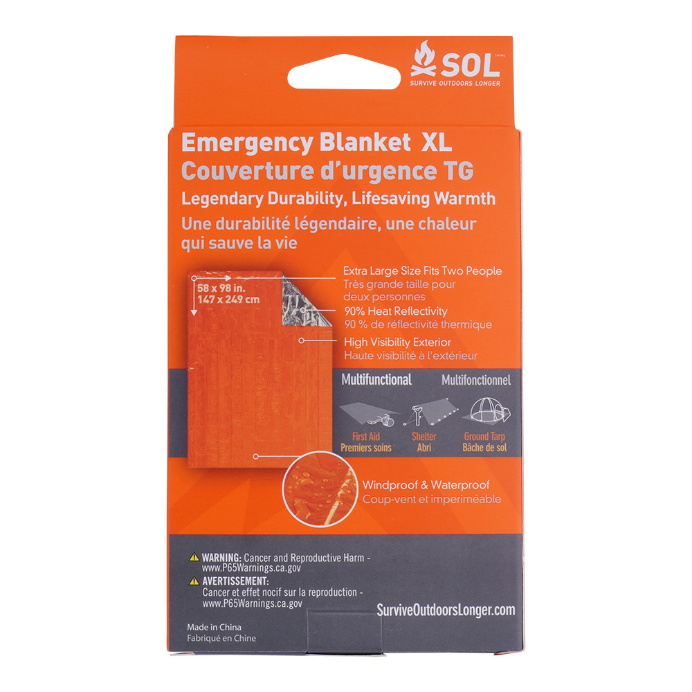 SOL Emergency Blanket XL 01401701 best price check availability