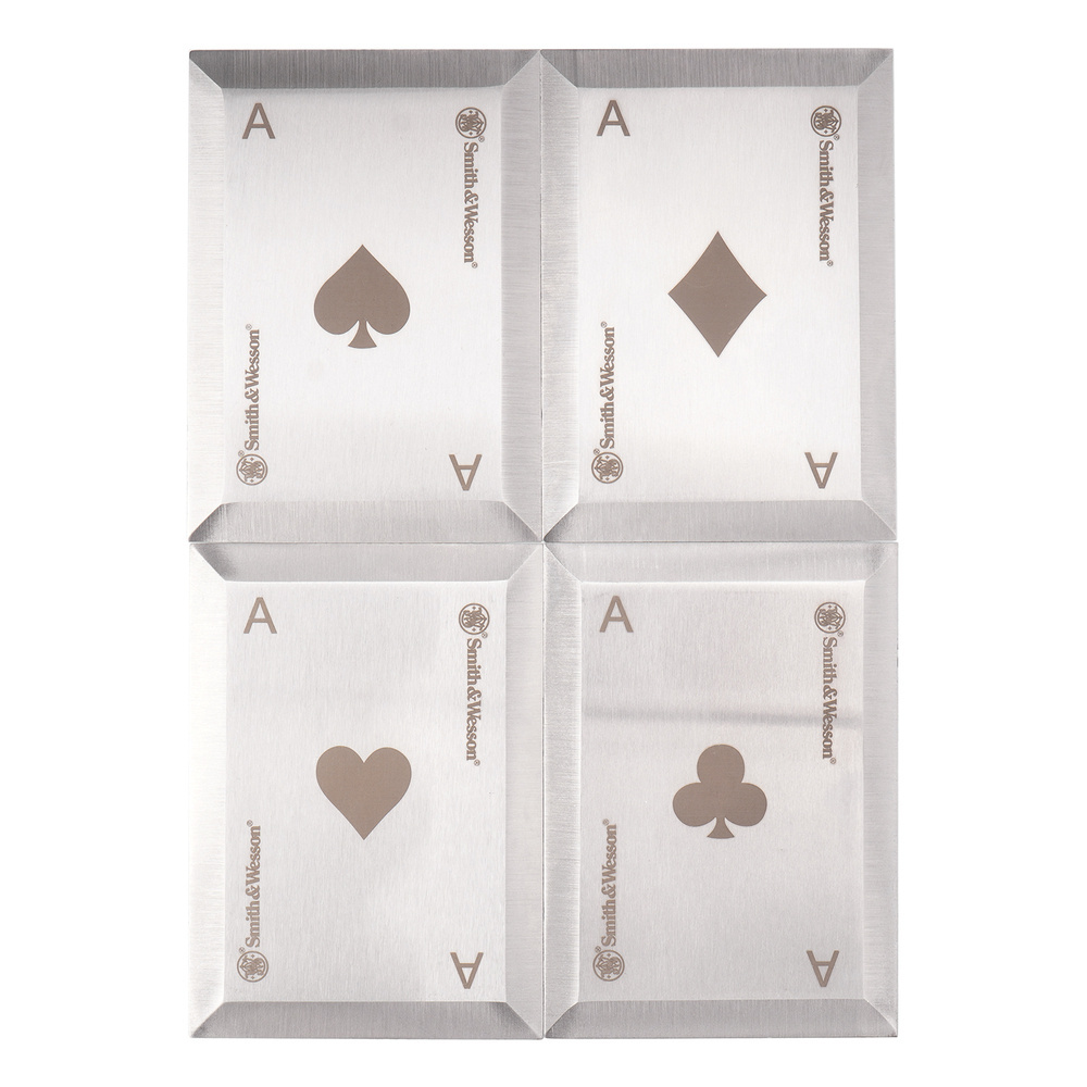 Smith&Wesson Bullseye Throwing Cards Steel 4 Pieces 1136222 best price check