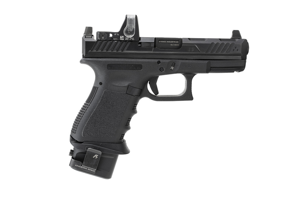 Strike Industries Aluminum Extended Magazine Plate for Glock 19 9