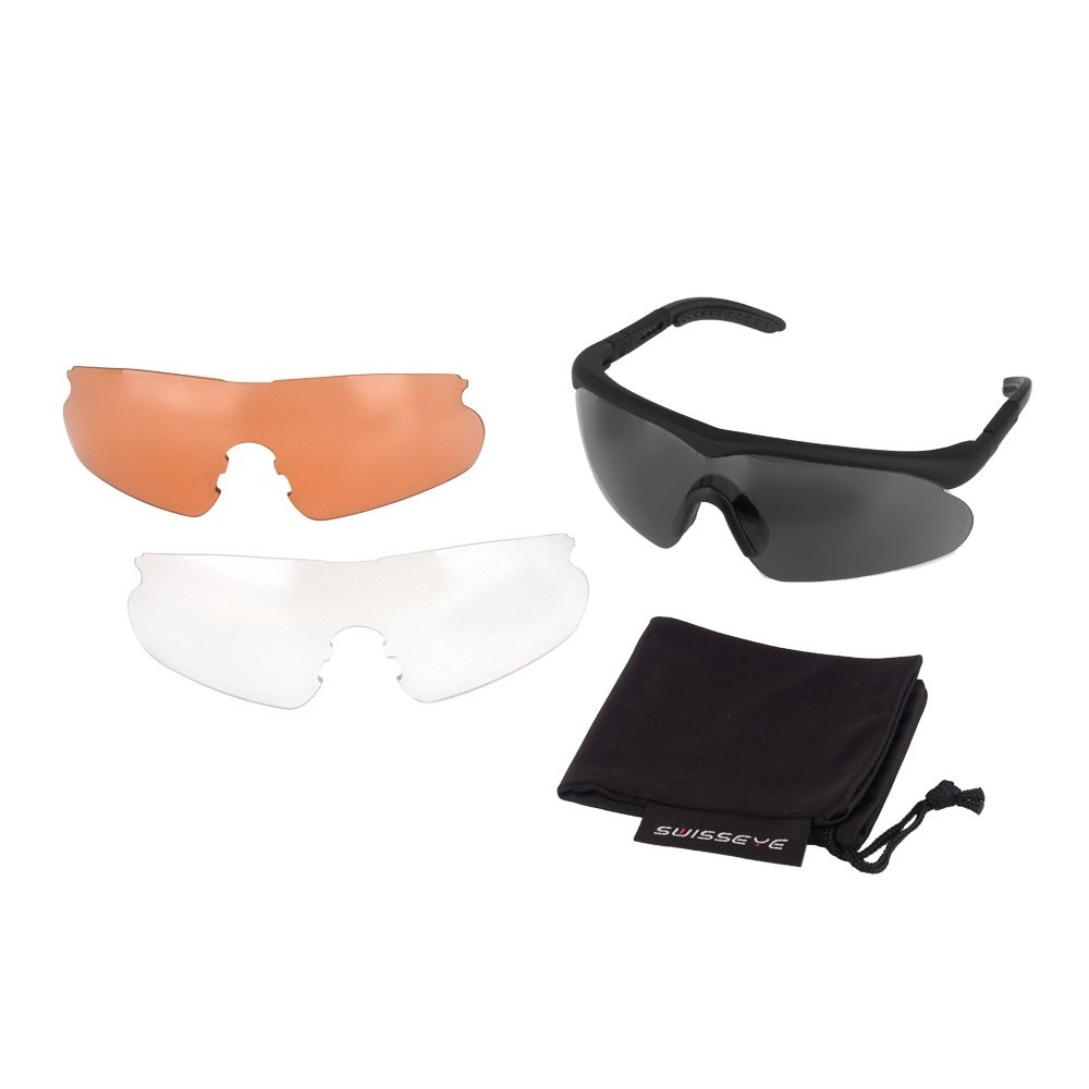 Swiss Eye Raptor Shooting Safety Glasses set with lenses 10161 best