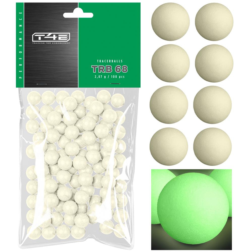 Umarex T4E Performance TRB Tracer Rubber Balls Cal. .68 100 pcs. Fluorescent 2.4494 best