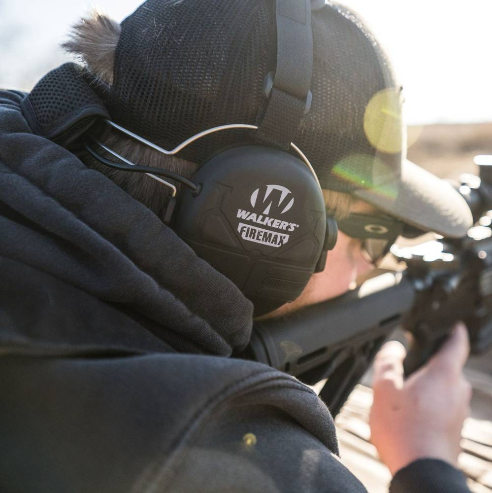 Walker's FireMax Active Muff Behind the Neck Black GWPDFMBTN