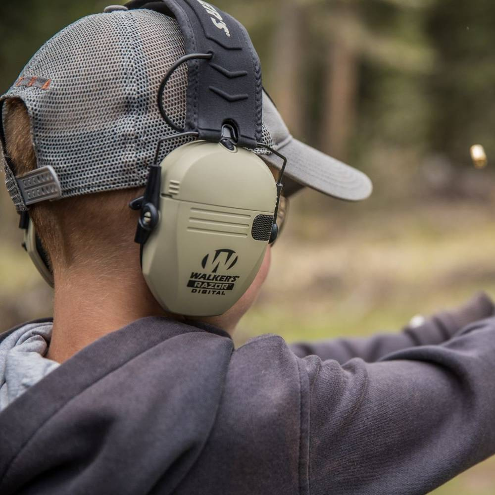 Walker's Razor Slim Electronic Muff Black GWPRSEM best price