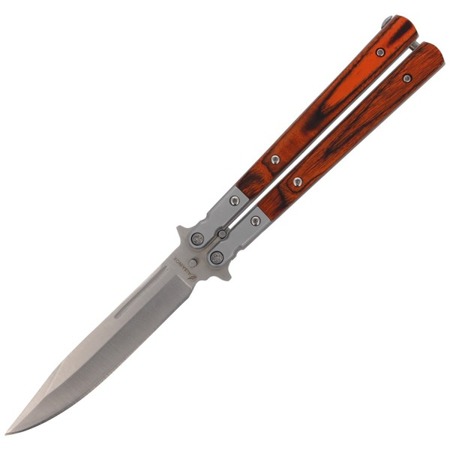  Martinez Albainox - Balisong Knife Wood - 02071 - Folding Blade Knives
