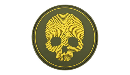 101 Inc. - 3D Patch - Fingerprint Skull - Yellow - 444130-7209 -  3D PVC Morale Patches