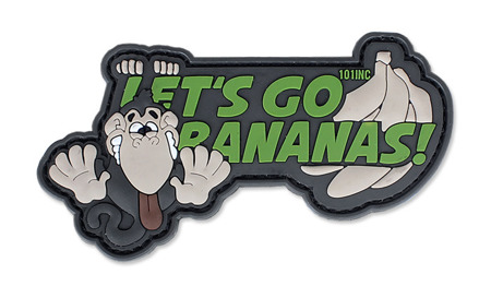 101 Inc. - 3D Patch - Let's Go Bananas -  3D PVC Morale Patches