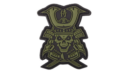 101 Inc. - 3D Patch - Samurai Skull - Green - 444130-7195 -  3D PVC Morale Patches