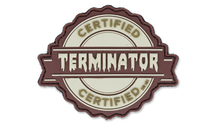 101 Inc. - 3D Patch - Terminator - Coyote -  3D PVC Morale Patches