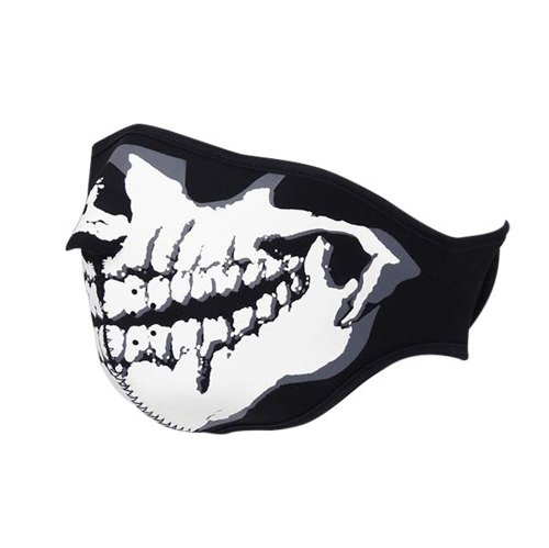 101 Inc. - Neoprene Half Mask with Skull Print - Black - 219301-2801 - Face Protection