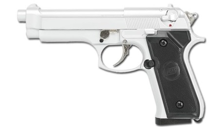 ASG - M92F Pistol Replica - Hi Power - Silver - 11557 - Green Gas Airsoft Pistols