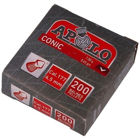 Apolo - Airgun pellets Conic - 4.5 mm -  200 pcs - E10002