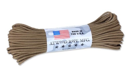 Atwood Rope MFG - Paracord 550-7 - 4 mm - Coyote Brown - 100ft - Paracord