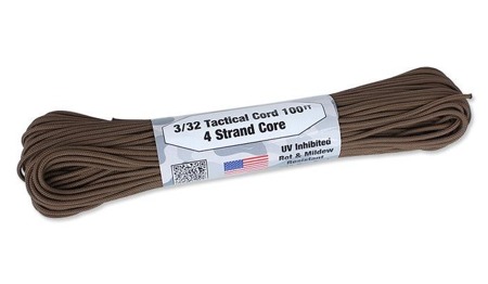 Atwood Rope MFG - Tactical Cord 3/32 - 2,2 mm - Brown - 100ft - Paracord
