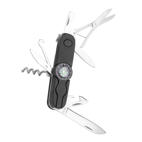 Azymut - Izeron Pocket Knife - 13 Tools - Black - HK20017-8BL - Folding Blade Knives