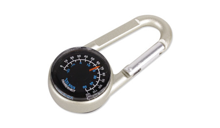 BCB - Carabiner with compass and thermometer 3in1 - CK310 - Gift Idea up to €12.5