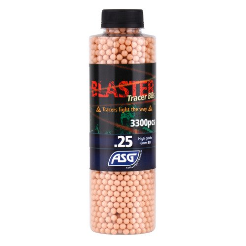 Blaster - Airsoft BB Tracer - 0,25 g - 3300 pcs - Red Luminescent - 19465 - 0.25 g BBs