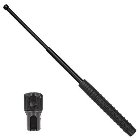 ESP - Expendable baton with holder - 21" - Extra Grip handle - Black - ExB-21N BLK BH-02 - Expandable Batons, Tonfas