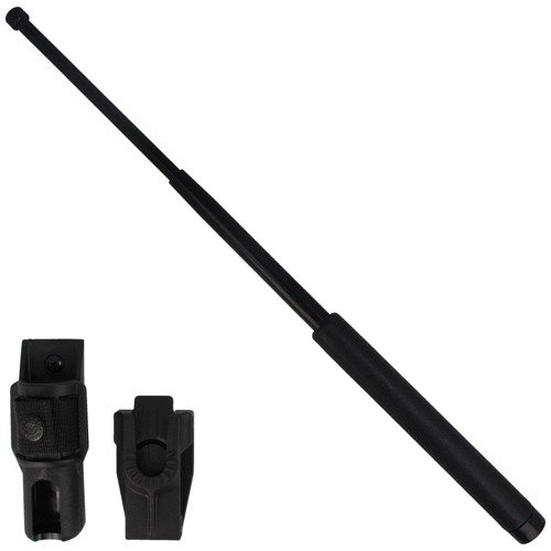 ESP - Hardened expandable baton - 21'' - Smooth imitation leather handle - EXB-21HL BLK BH-54-L - Expandable Batons, Tonfas