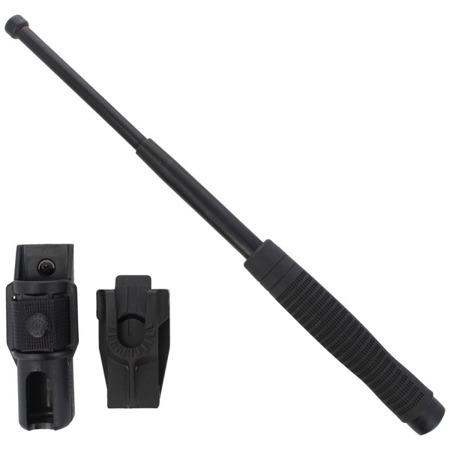 ESP - Hardened expandable baton with holder - 16" - Ergonomic handle - Black - ExB-16HE BLK BH-54 - Expandable Batons, Tonfas