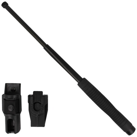 ESP - Hardened expandable baton with holder - 18" - Ergonomic handle - Black - ExB-18HE BLK BH-54 - Expandable Batons, Tonfas