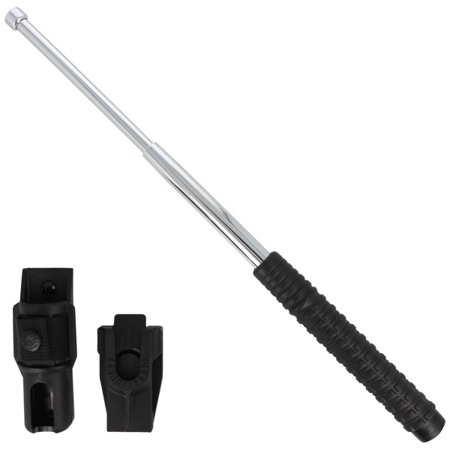 ESP - Hardened expandable baton with holder - 18" - Extra Grip handle - Chrome - EXB-18H CHR BH-54