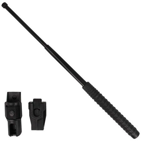 ESP - Hardened expandable baton with holder - 21" - Extra Grip handle - Black - ExB-21H BLK BH-54 - Expandable Batons, Tonfas