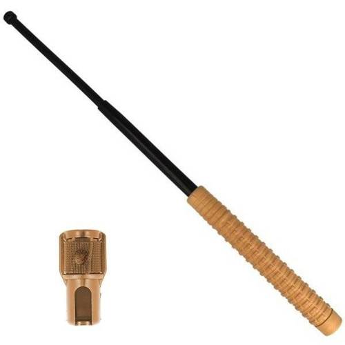 ESP - Hardened expandable baton with holder - 21'' - Extra Grip handle - Desert / Black - EXB-21H BLK DESERT BH-02 - Expandable Batons, Tonfas