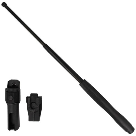 ESP - Hardened expandable baton with holder - 23'' - Ergonomic handle - Black - EXB-23HE BLK BH-55 - Expandable Batons, Tonfas