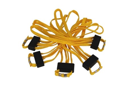 ESP - Textile Disposable Handcuffs - 5 pcs - Yellow - HT-01-Y - Handcuffs