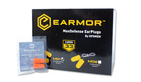 Earmor - MaxDefense Foam EarPlugs - M01 - BOX 60 pcs - Earplugs